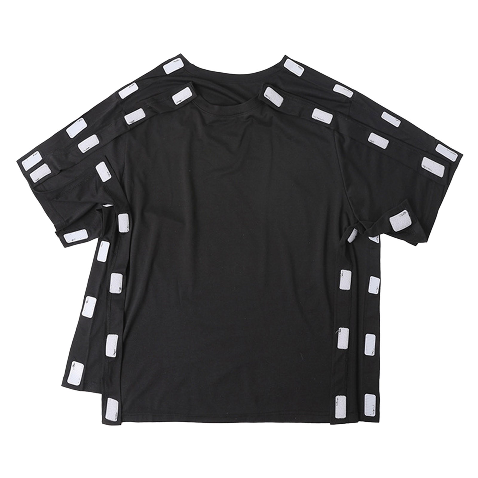 thumbnail image 5 of Camiseta de manga corta para recuperación postoperatoria para hombre - Camiseta holgada informal para lactancia - Poliéster/spandex, transpirable, tallas M-XXL, 5 of 5